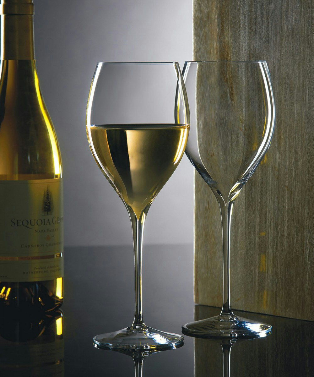 *NEW* Waterford "Elegance" Chardonnay Crystal Wine Glass Set of 2 *NWT*
